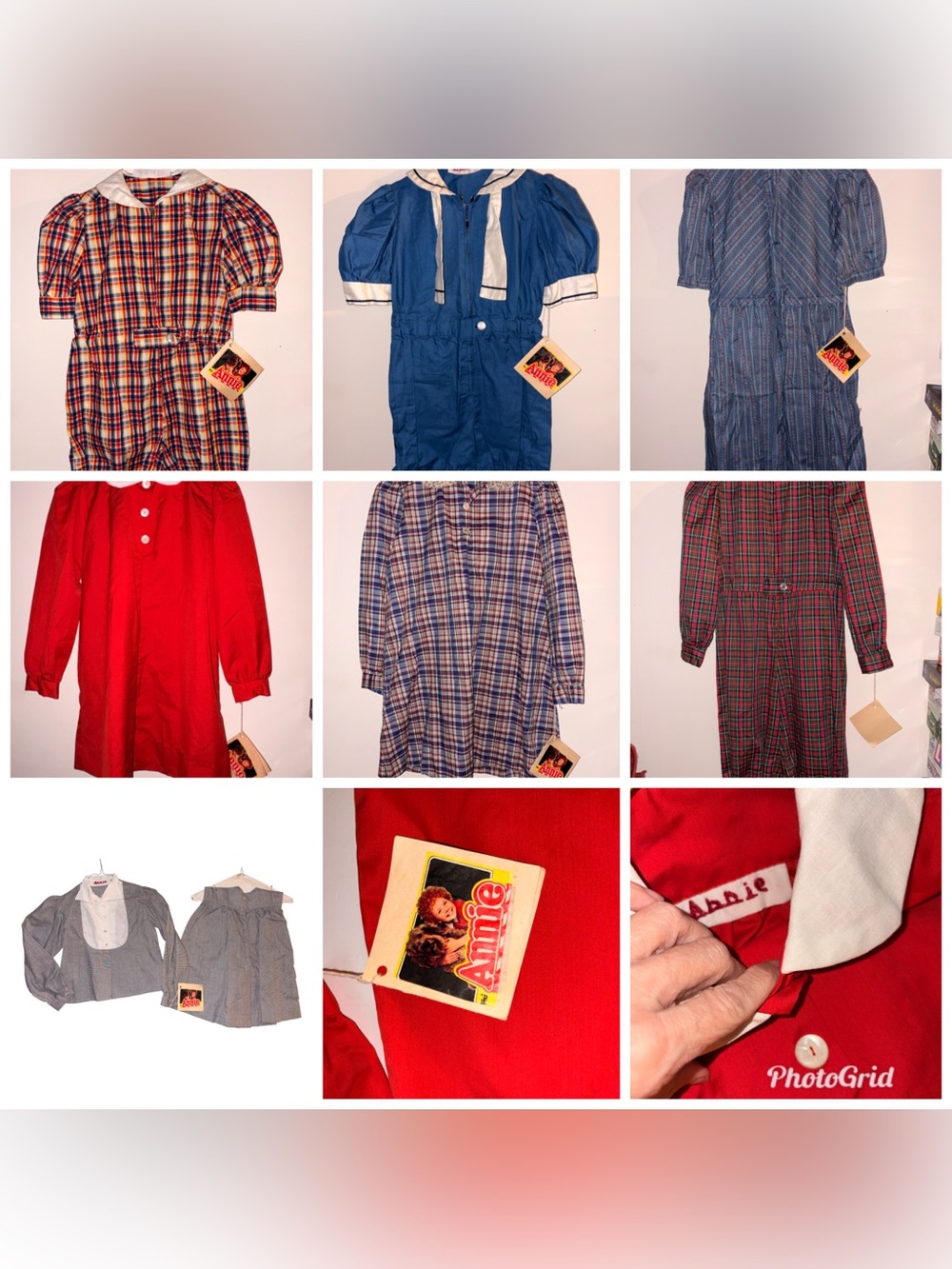 MINT Deadstock 1982 Annie Movie Size 10 Wardrobe 7pc Capsule McCalls Patterns